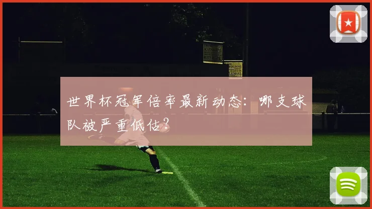 世界杯冠军倍率最新动态:哪支球队被严重低估?